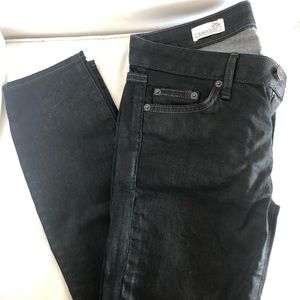 Leather Coated GAP skinny jeans